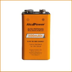 Batteria 9V Ricaricabile 300mA